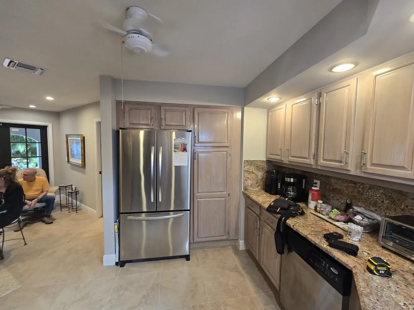 Kitchen before cabinet and appliance removal by Superior Demo & Debris Removal in Broward County FL